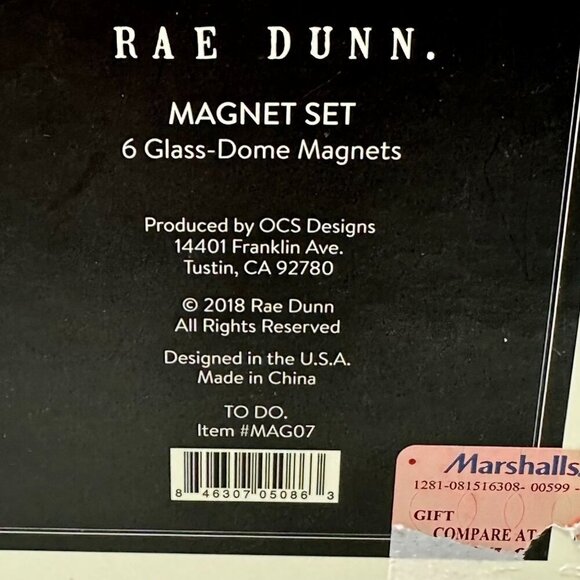 Rae Dunn TO DO Magnet Set Glass Domes File Sort Send List Done Office Gift - Picture 3 of 8